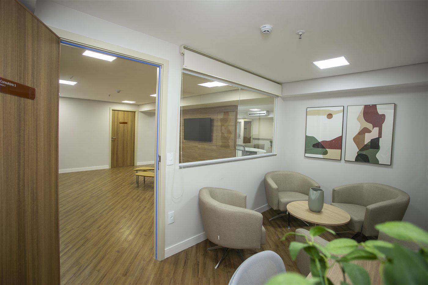 Sala de espera do Centro de Oncologia